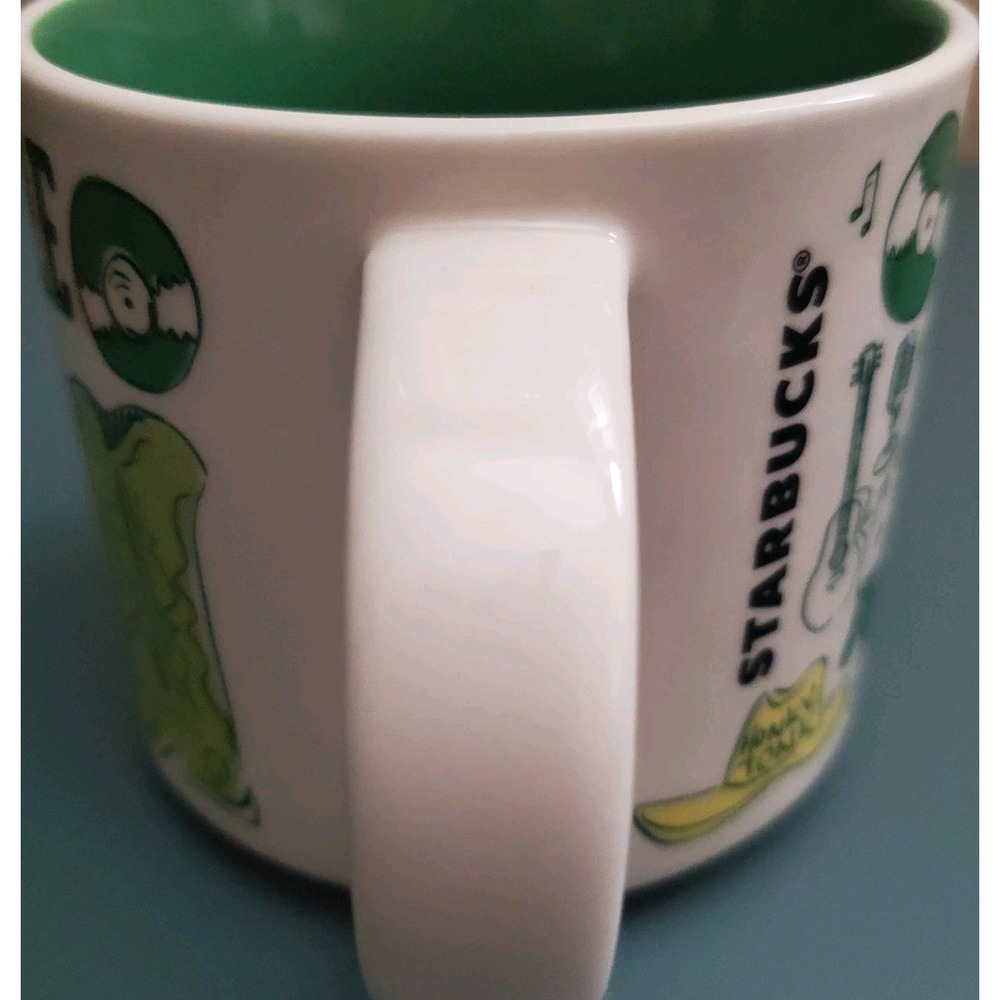 Starbucks Nashville Mug Green 14oz Been There Series BWB 20 Large Ceramic Cup - Picture 3 of 6